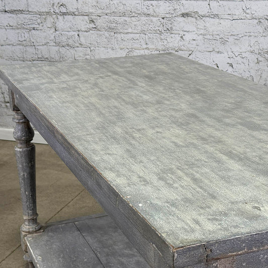 Antique English Painted Drapers Table c.1860