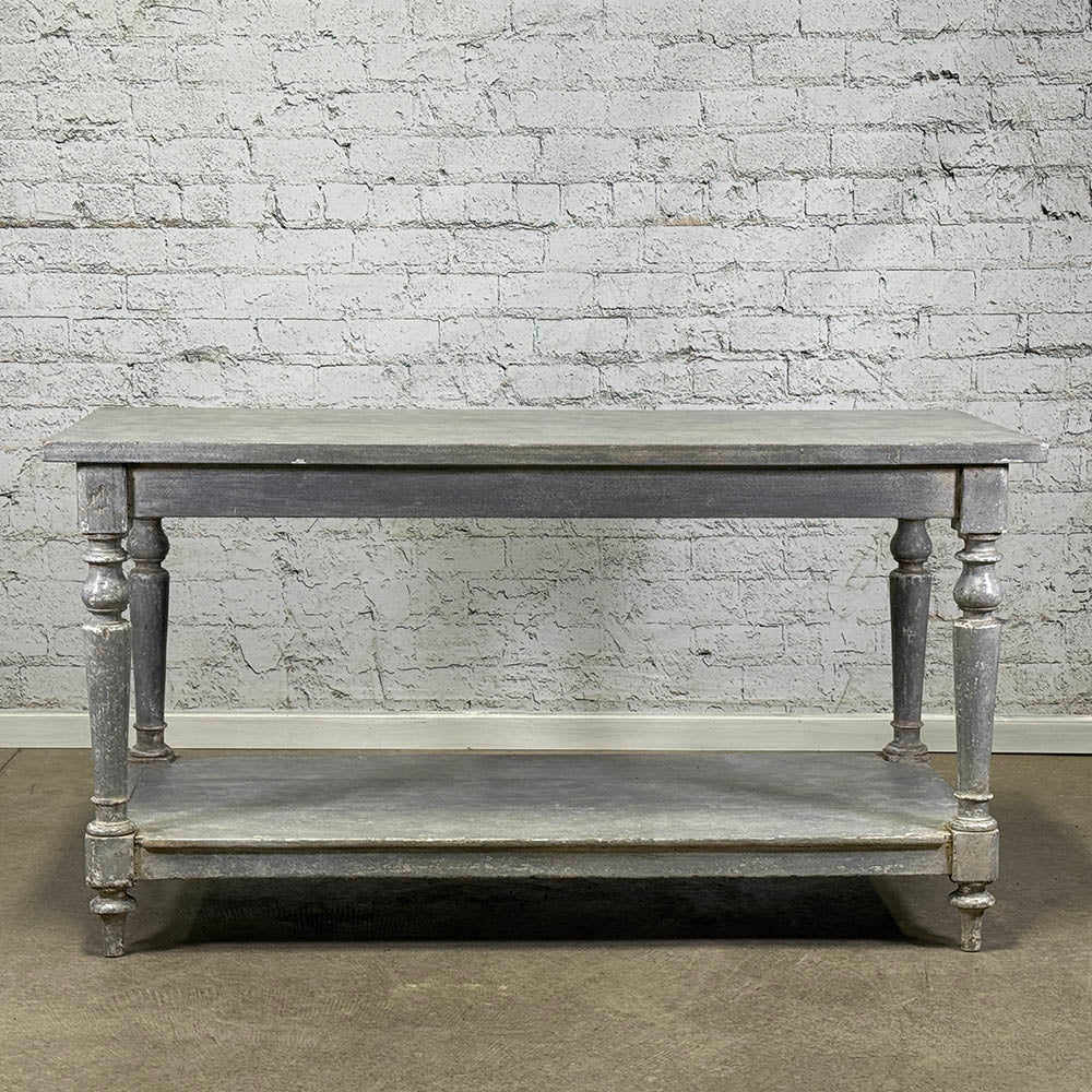 Antique English Painted Drapers Table c.1860