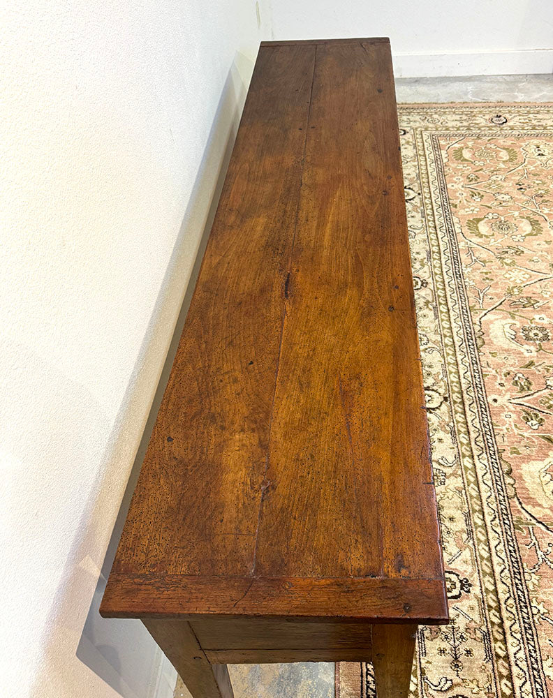 Antique 2 Drawer Beech and Oak Server