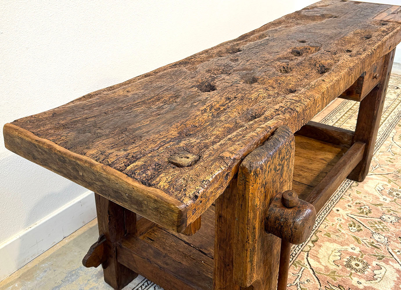 Rustic Beech Wood Workbench