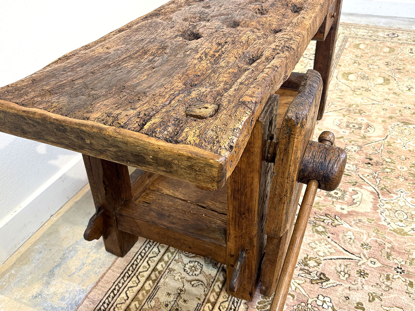 Rustic Beech Wood Workbench