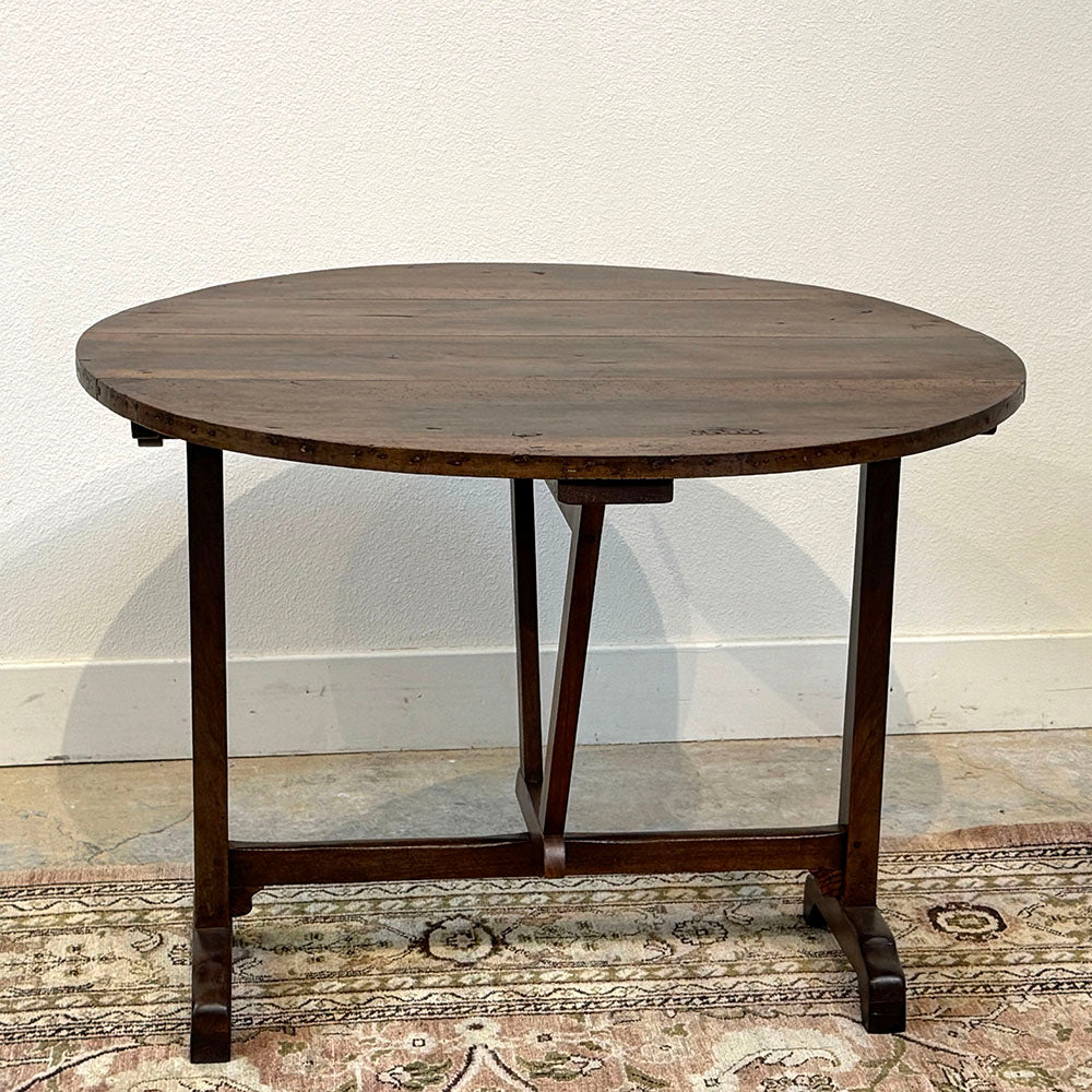 Antique French Walnut Vendange Table