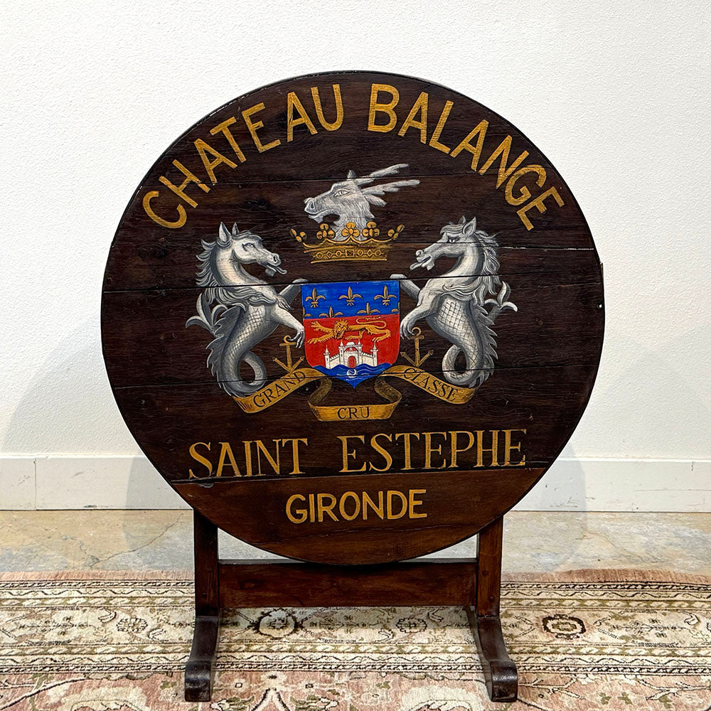 Painted Vendange Table - Chateau Balange