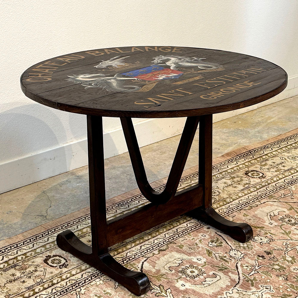 Painted Vendange Table - Chateau Balange