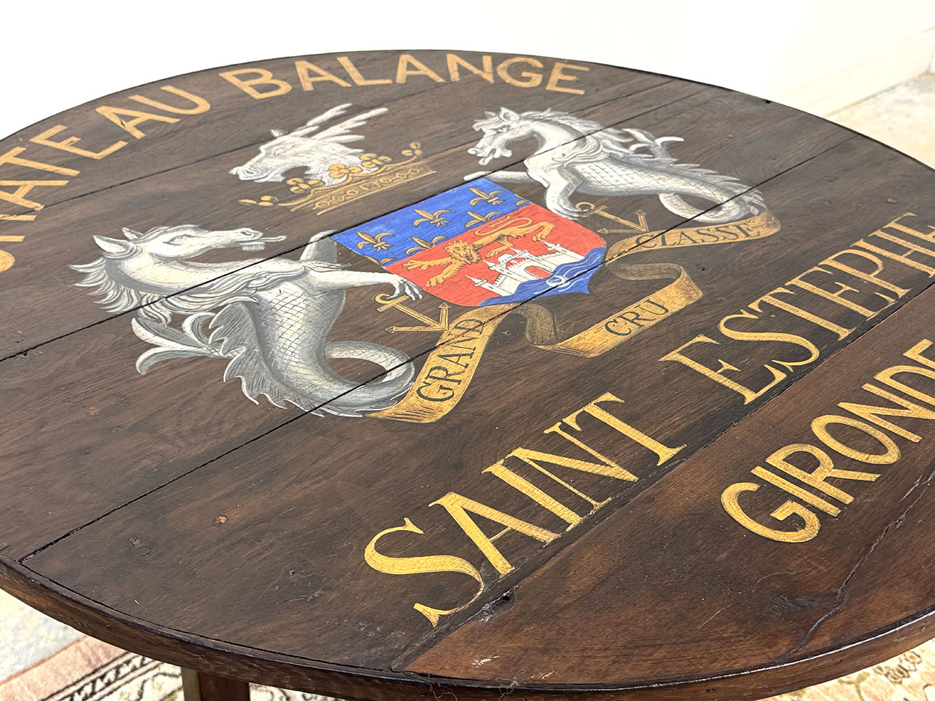 Painted Vendange Table - Chateau Balange