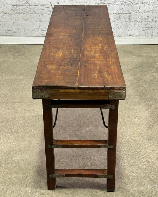 Unique European Pine Folding Table c.1900