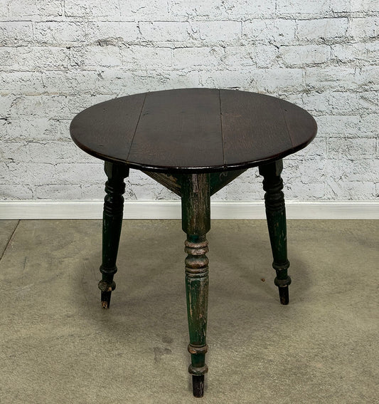 Original Paint Cricket Table with Oak Top c.1870