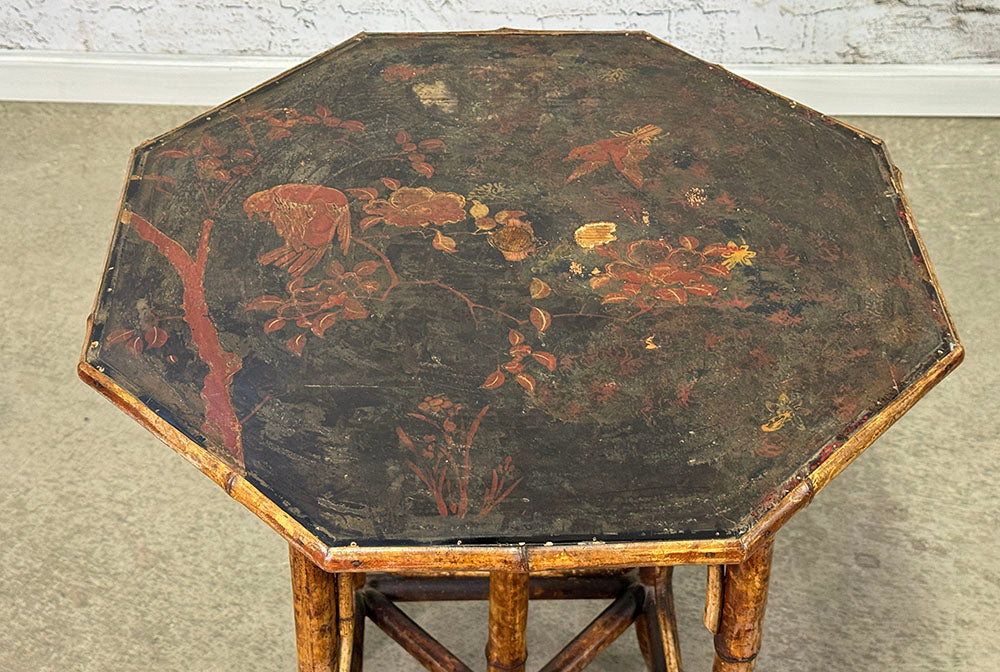 Antique Octagon Bamboo Table c.1880