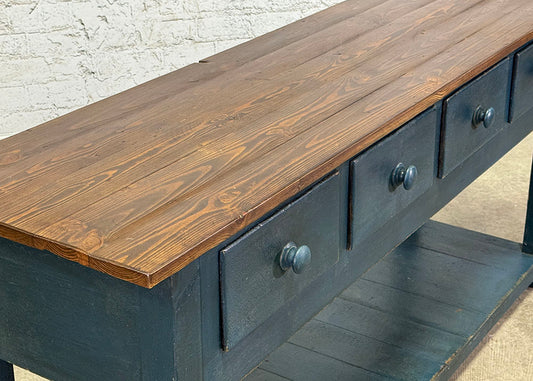 Handcrafted in England Four Drawer Potboard Server