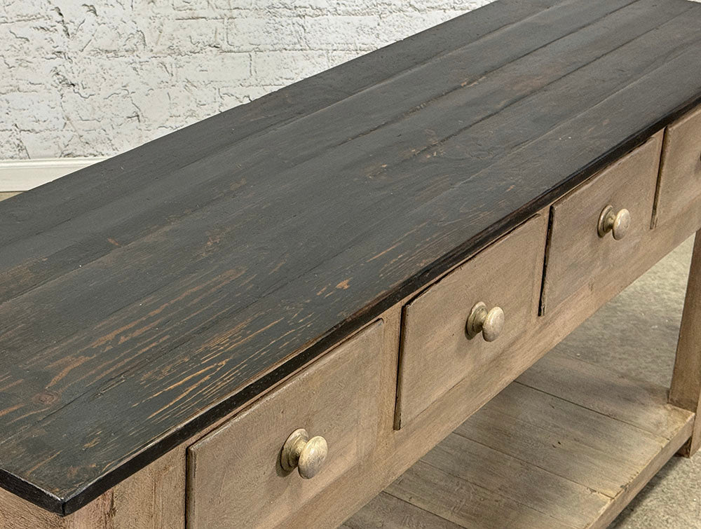 Handcrafted in England Four Drawer Potboard Server