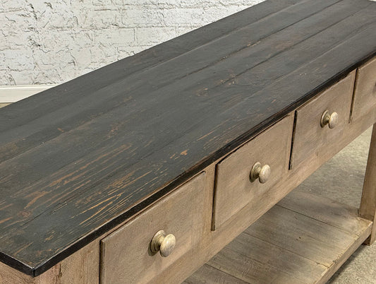 Handcrafted in England Four Drawer Potboard Server