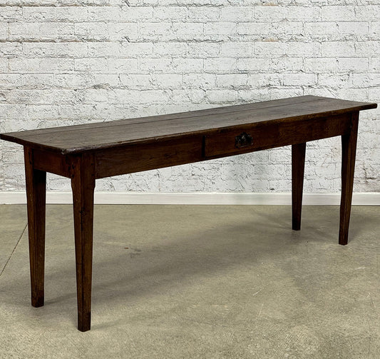 Antique French Oak Server with Drawer c.1860