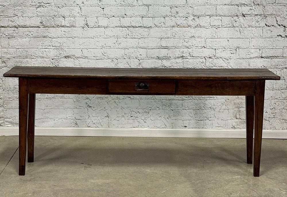 Antique French Oak Server with Drawer c.1860