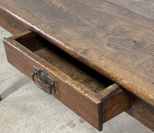 Antique French Oak Server with Drawer c.1860
