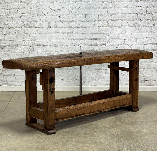 Antique French Rustic Workbench c.1860
