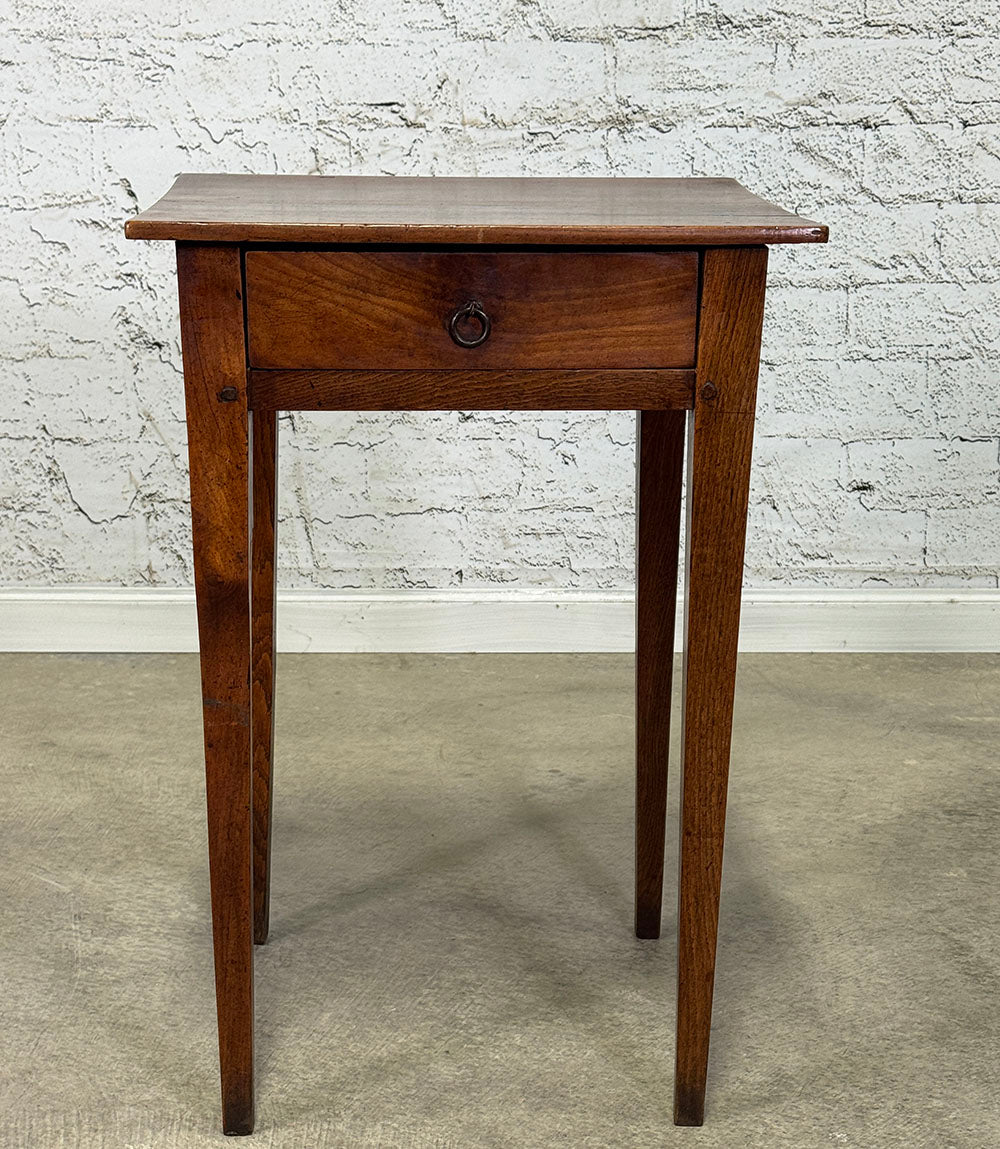 Antique French Cherry Side Table