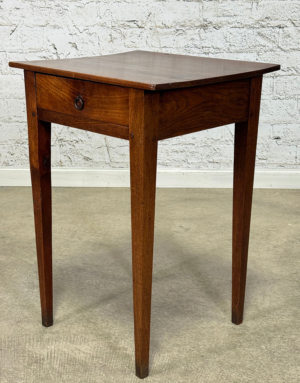 Antique French Cherry Side Table