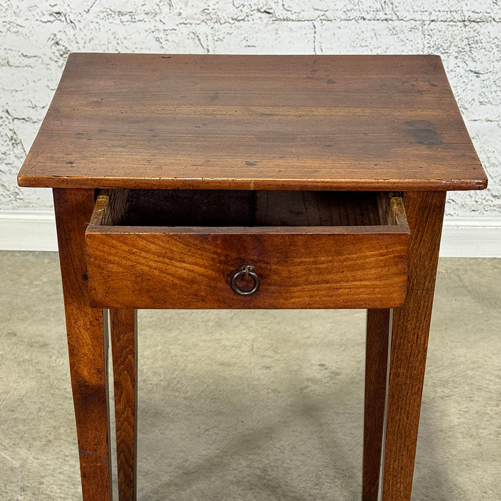 Antique French Cherry Side Table