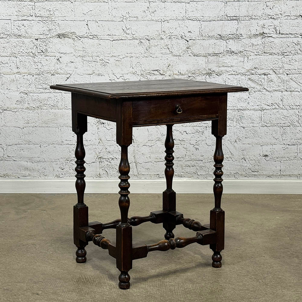 Antique English Oak Side Table c.1900