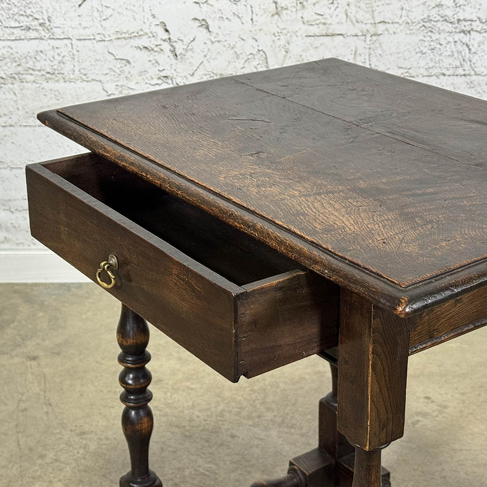 Antique English Oak Side Table c.1900