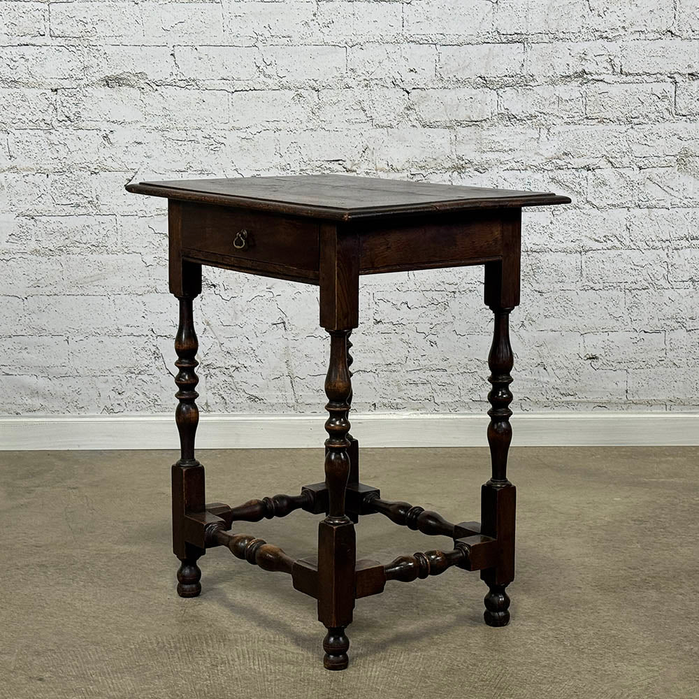 Antique English Oak Side Table c.1900