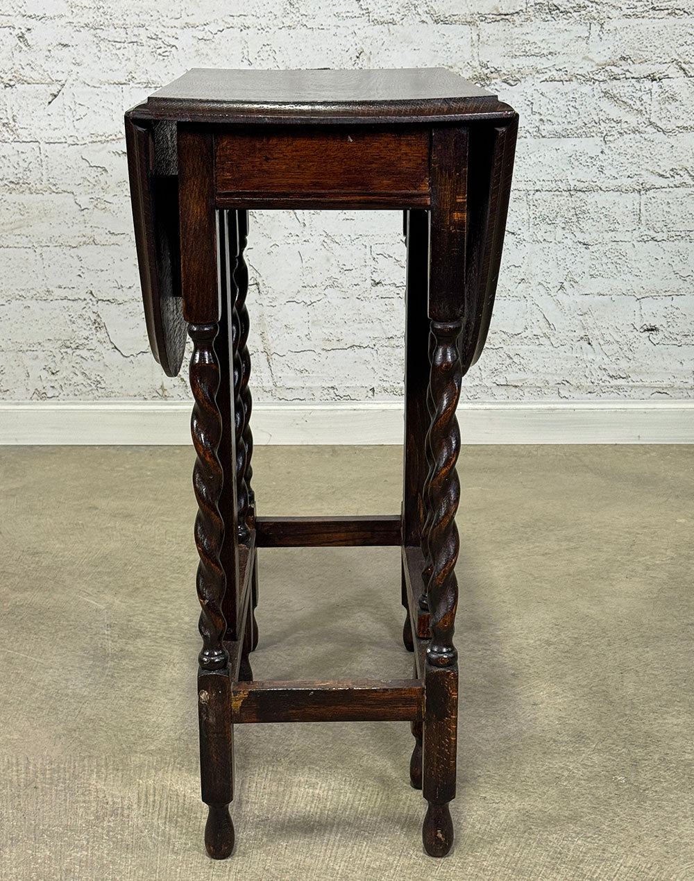 Antique Barley Twist Drop-leaf Table