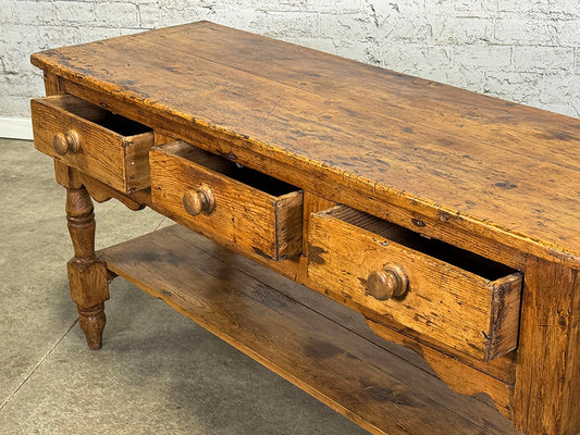 Rustic Pine Victorian Server c. 1890