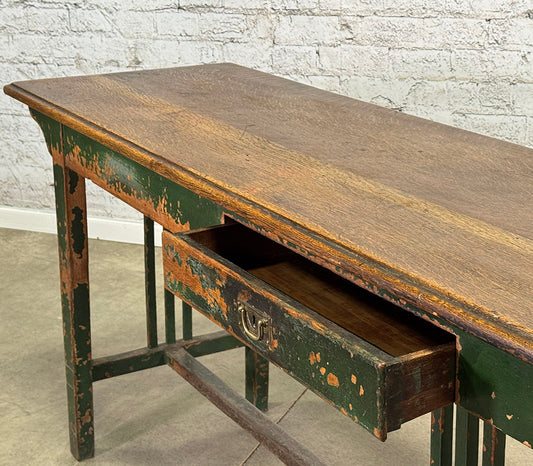 Antique English Oak Arts & Crafts Serving Table c.1890