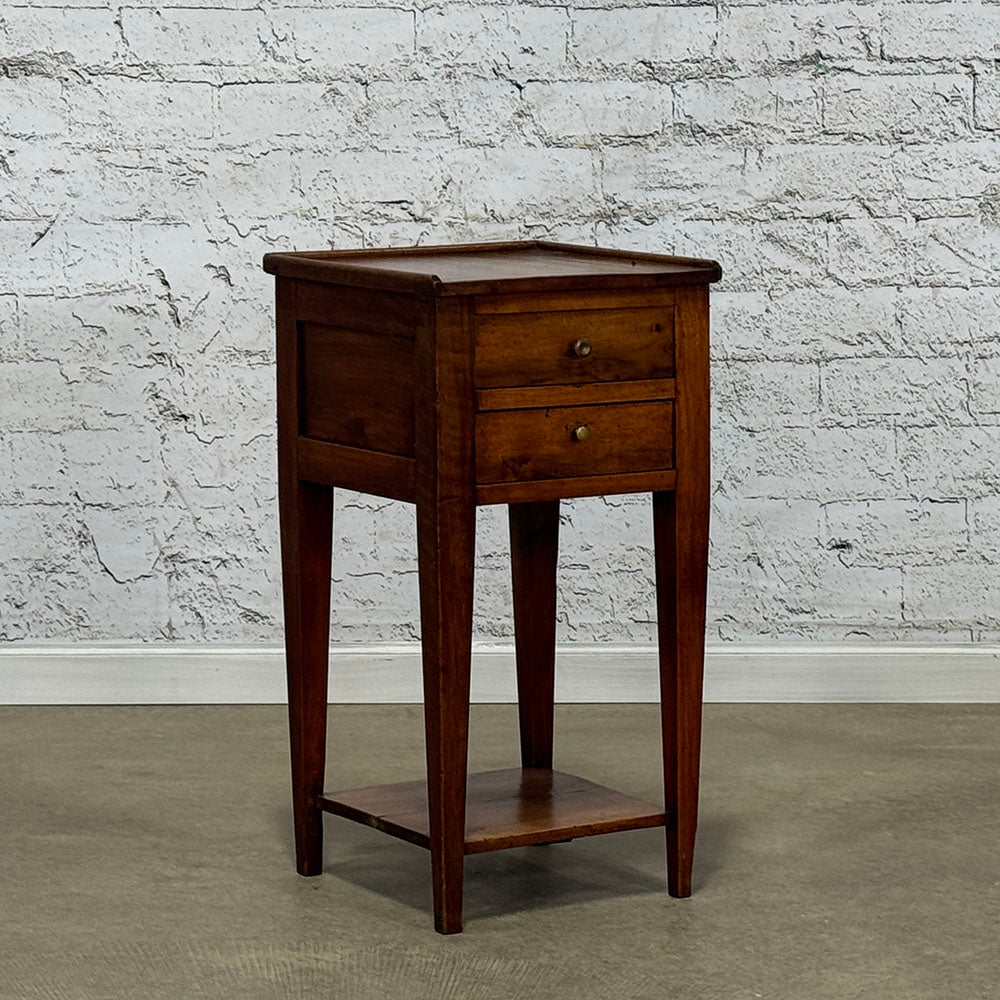 Antique French Walnut Nightstand