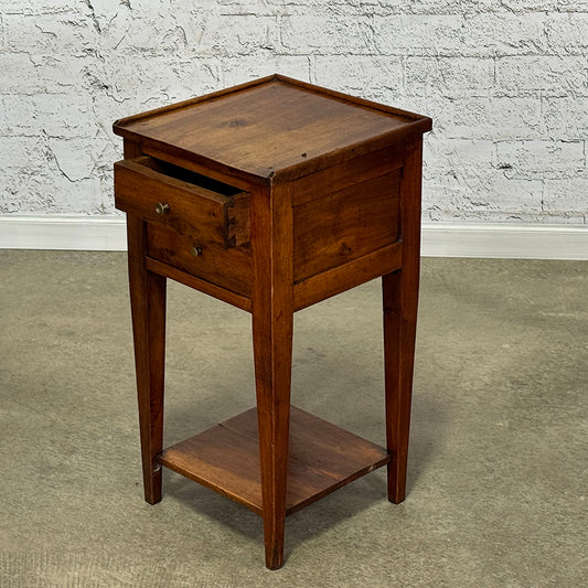 Antique French Walnut Nightstand