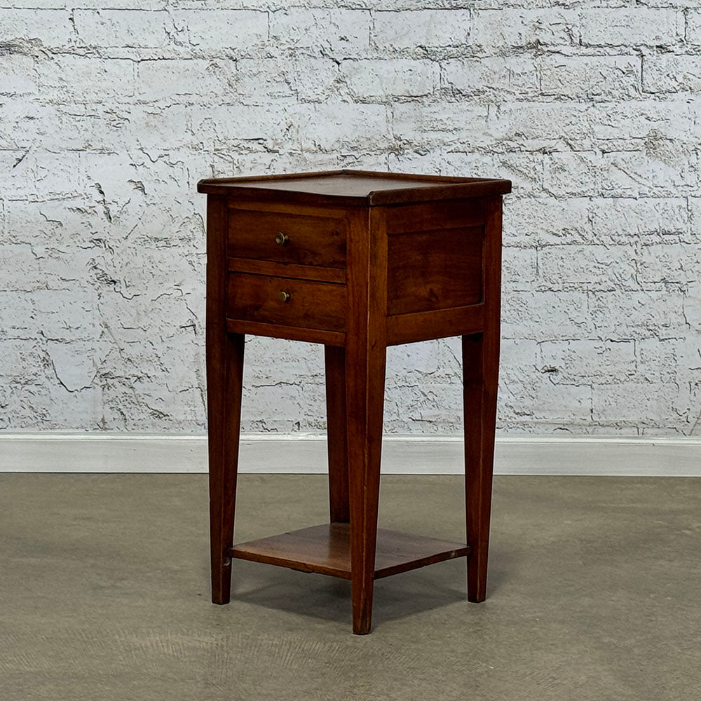 Antique French Walnut Nightstand