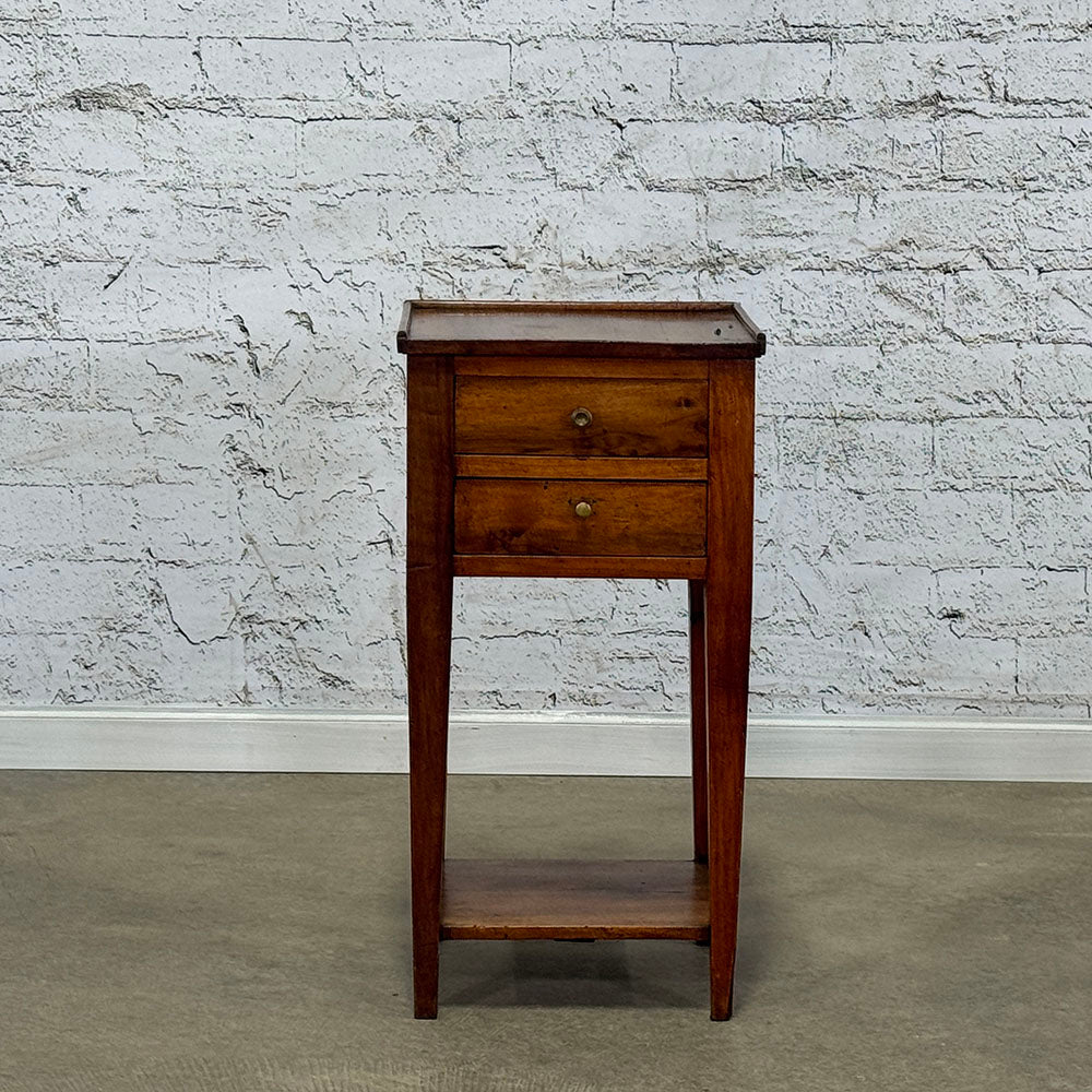 Antique French Walnut Nightstand