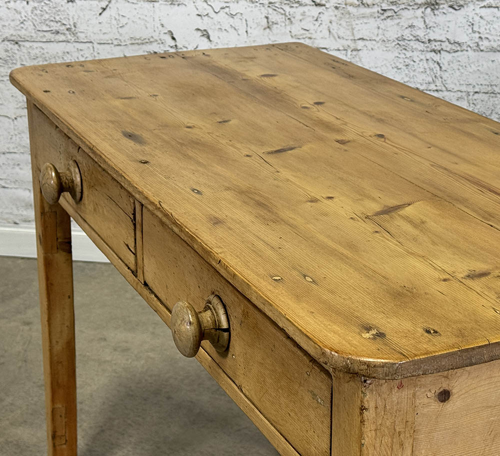 Antique English Pine Two Drawer Server