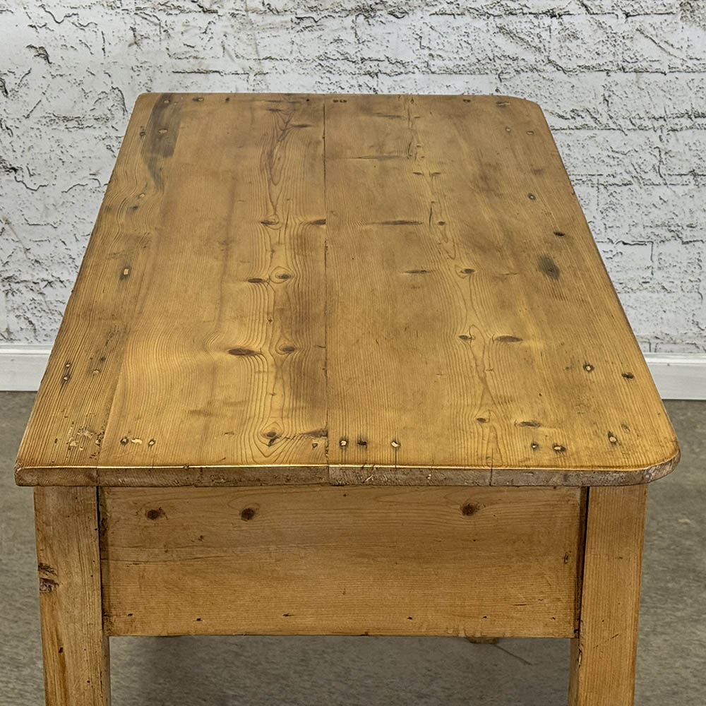 Antique English Pine Two Drawer Server