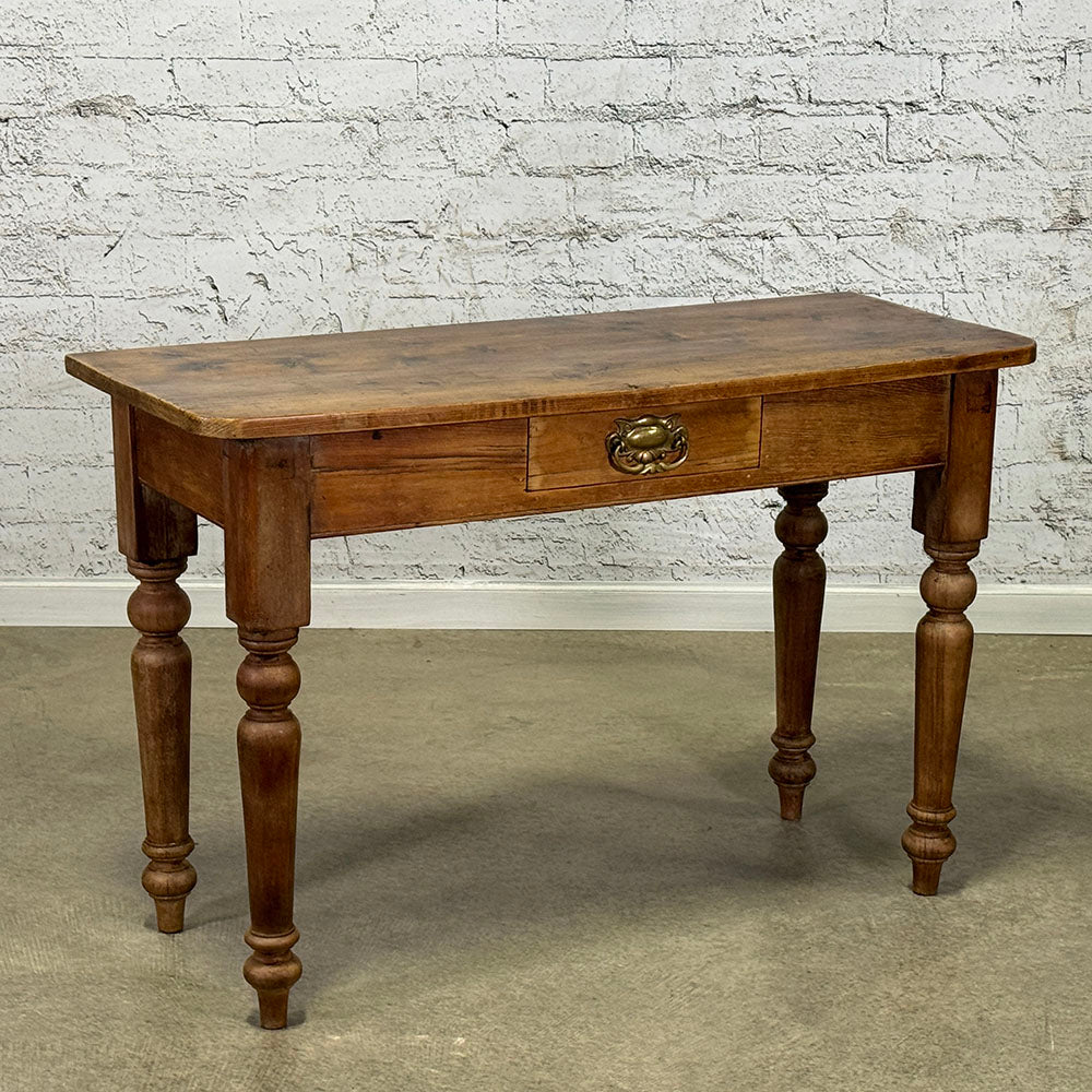 English Country Pine Table with Drawer