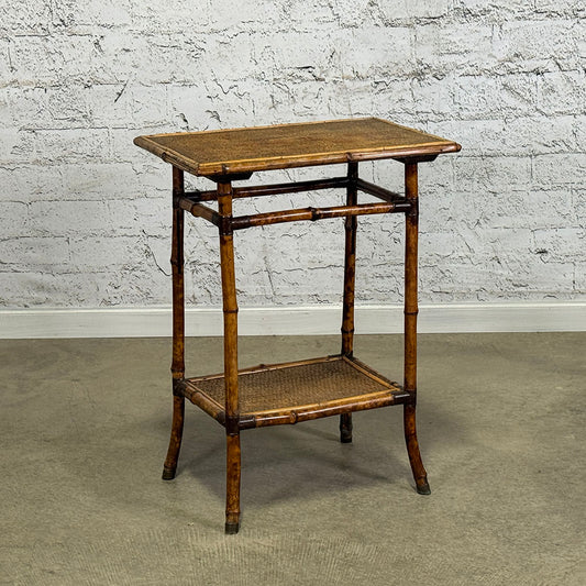 English Bamboo Side Table