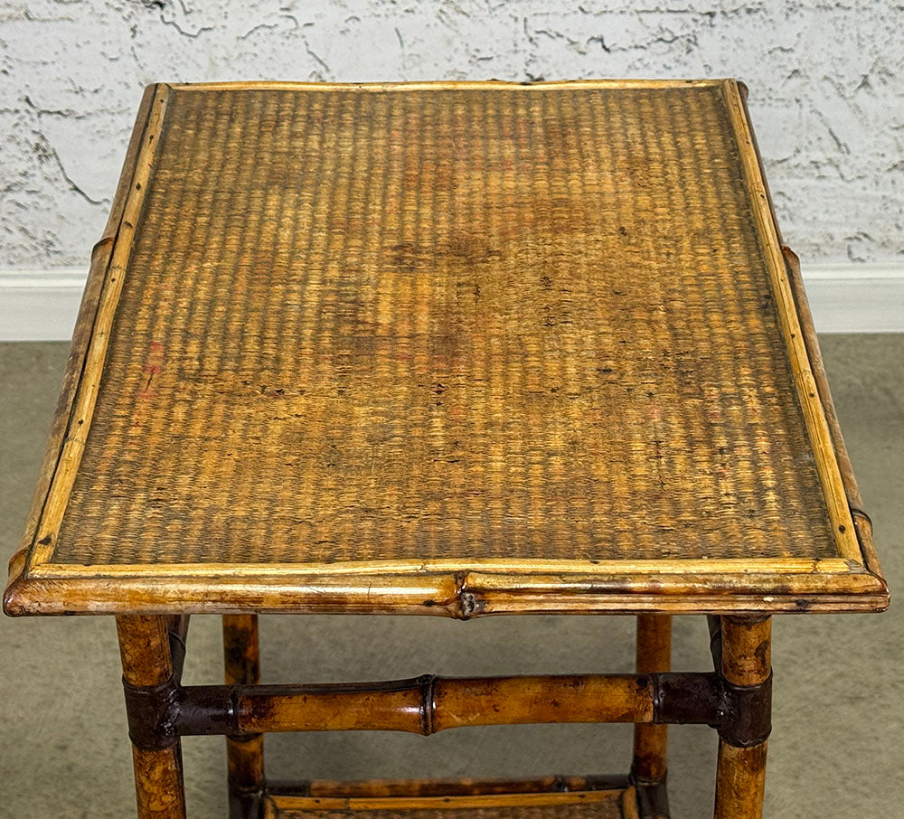 English Bamboo Side Table