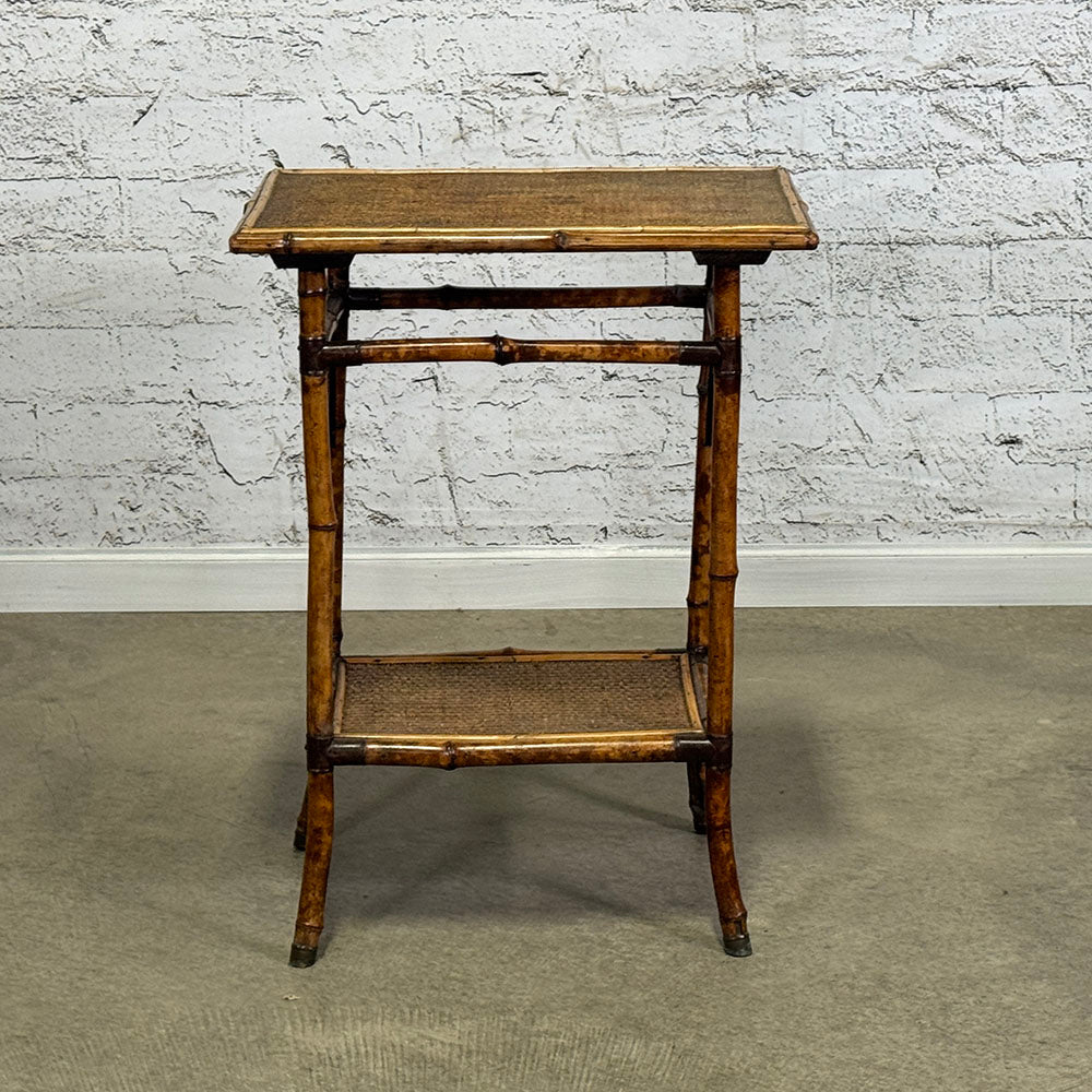 English Bamboo Side Table