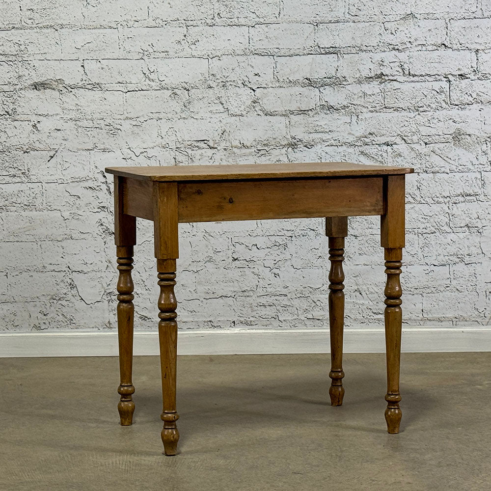 Pine Side Table with Turned Legs