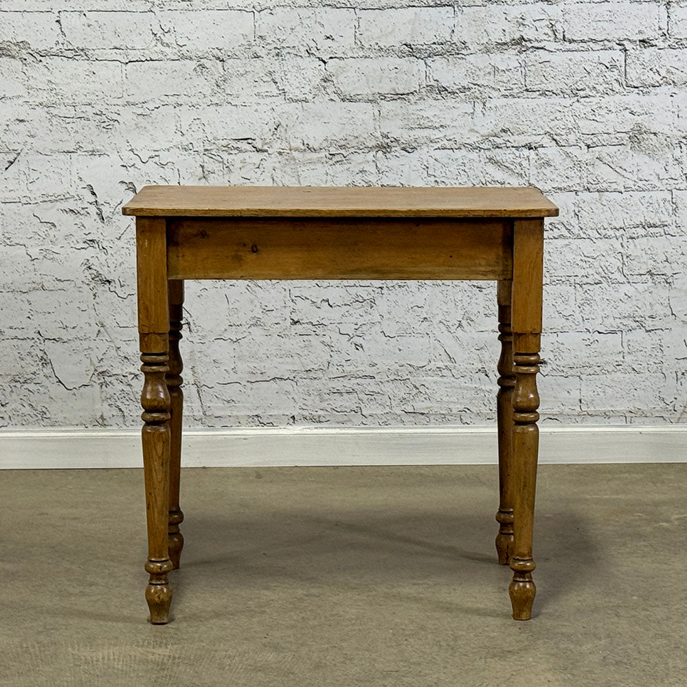 Pine Side Table with Turned Legs