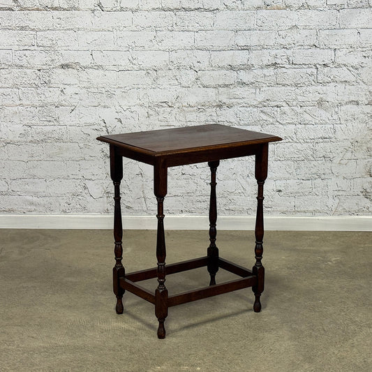 Oak Turned Leg Table