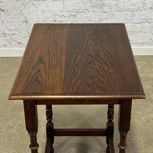 Oak Turned Leg Table