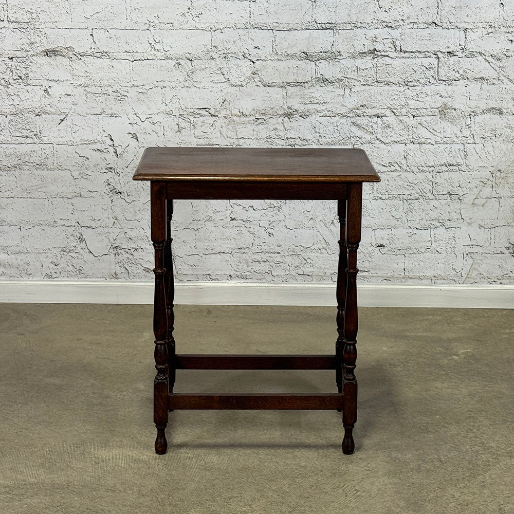 Oak Turned Leg Table