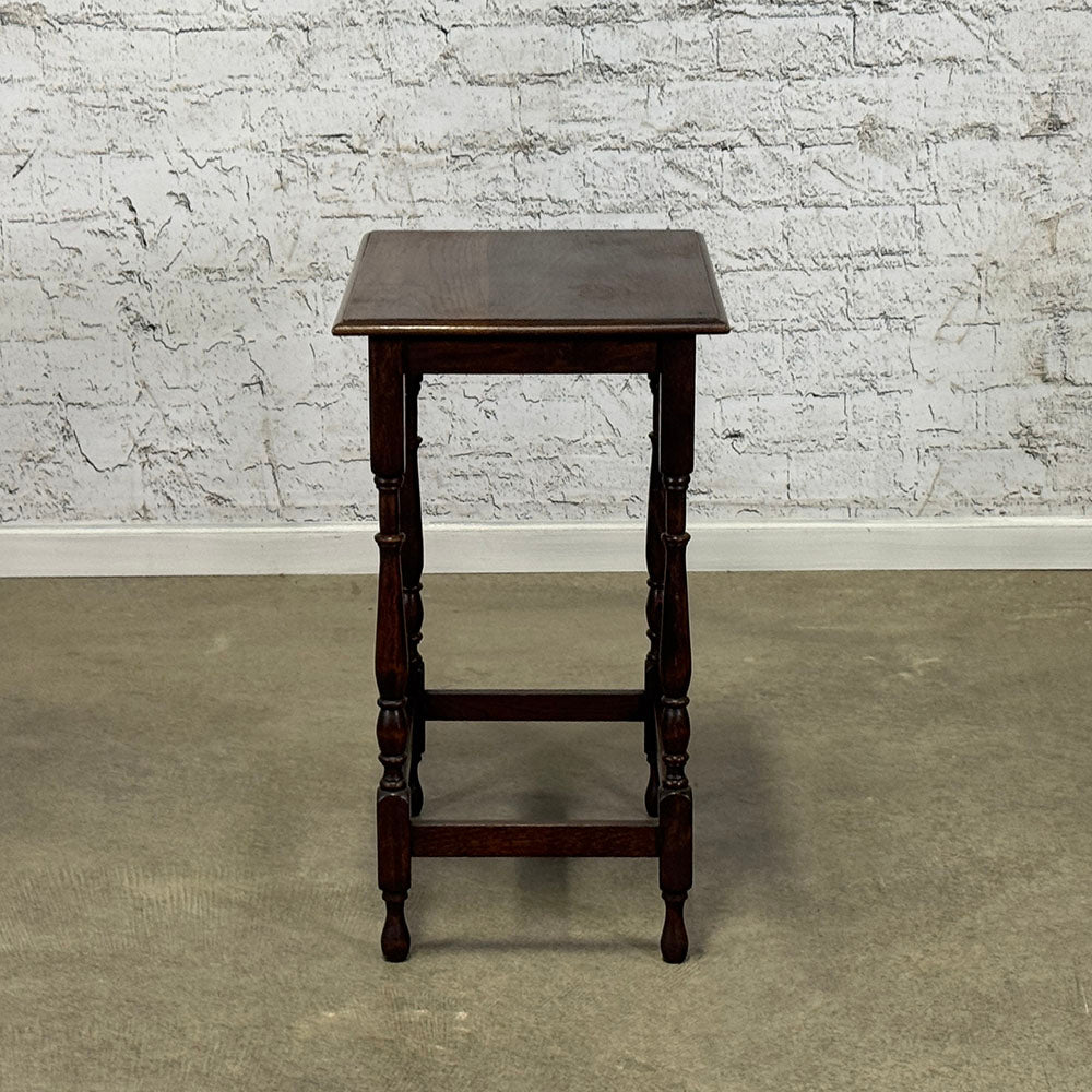 Oak Turned Leg Table