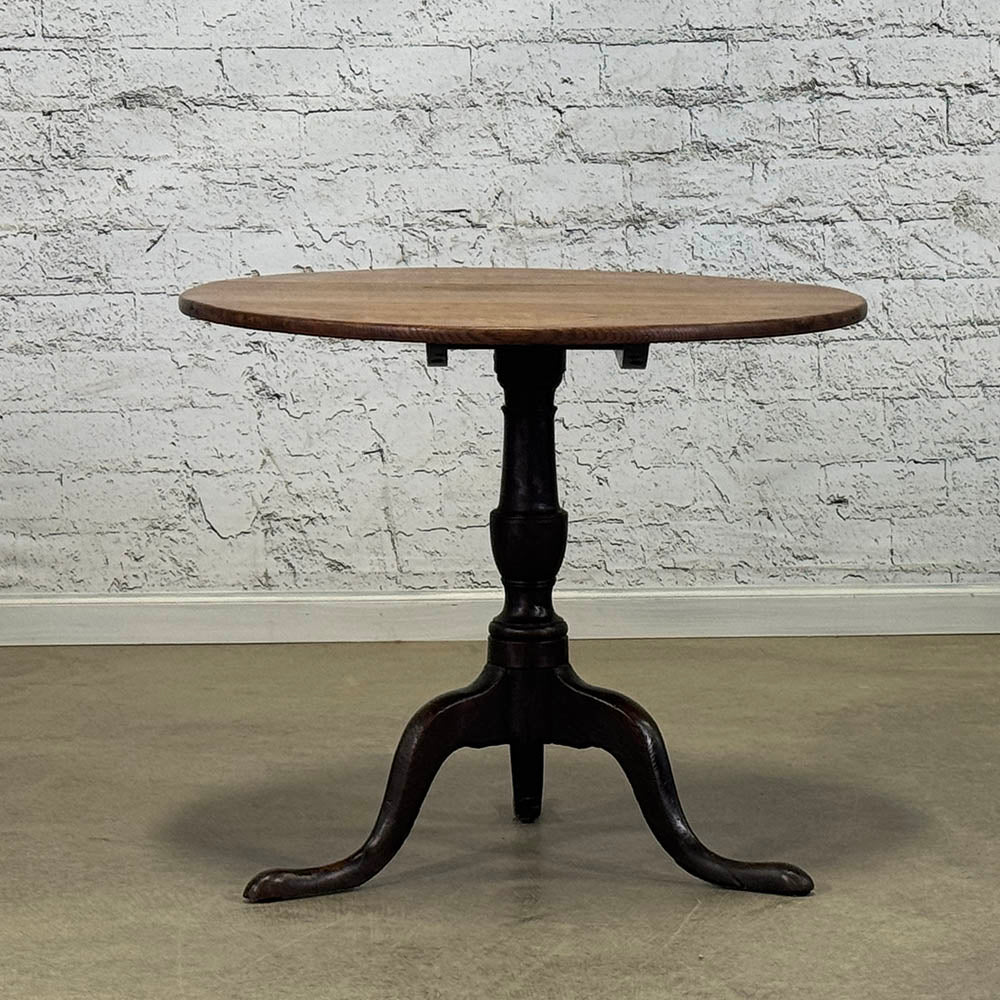 English Bleached Oak Tilt-Top Table