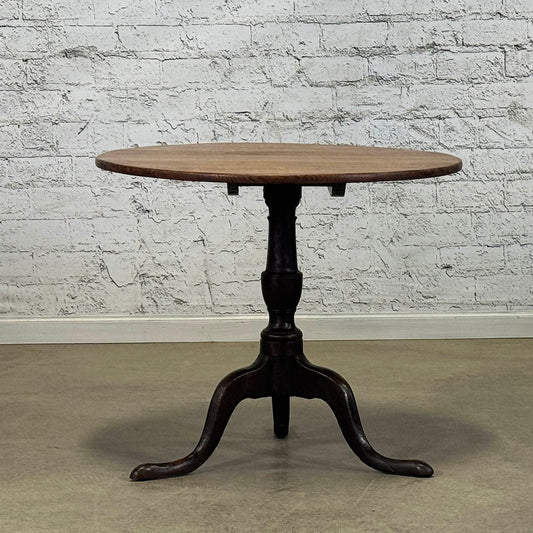 English Bleached Oak Tilt-Top Table