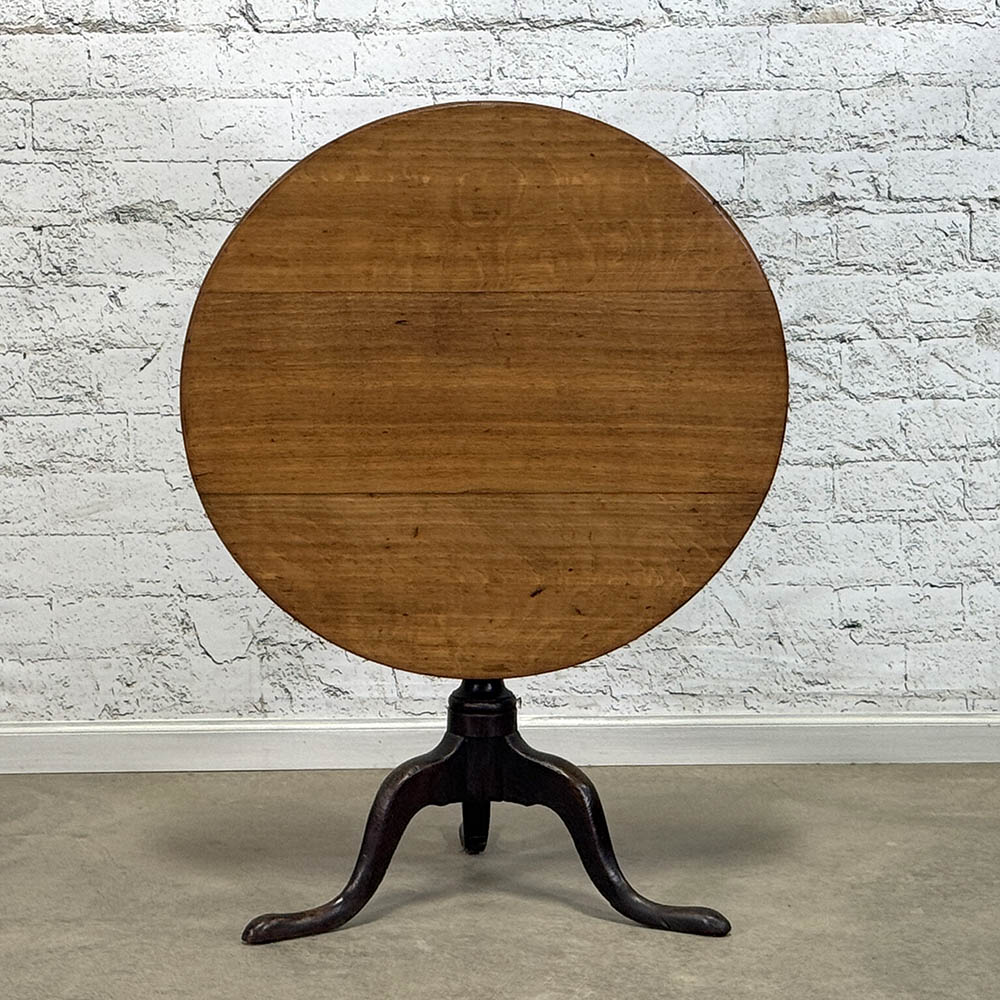 English Bleached Oak Tilt-Top Table