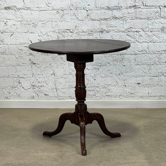 Oak Tripod Side Table