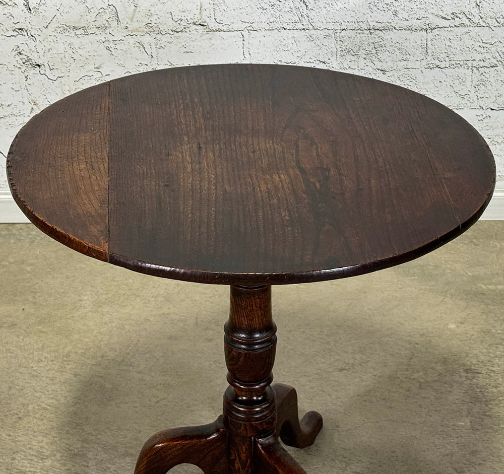 Oak Tripod Side Table