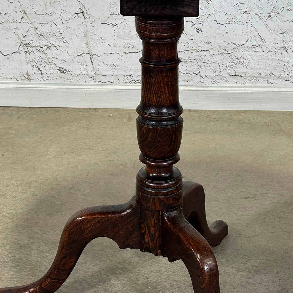 Oak Tripod Side Table
